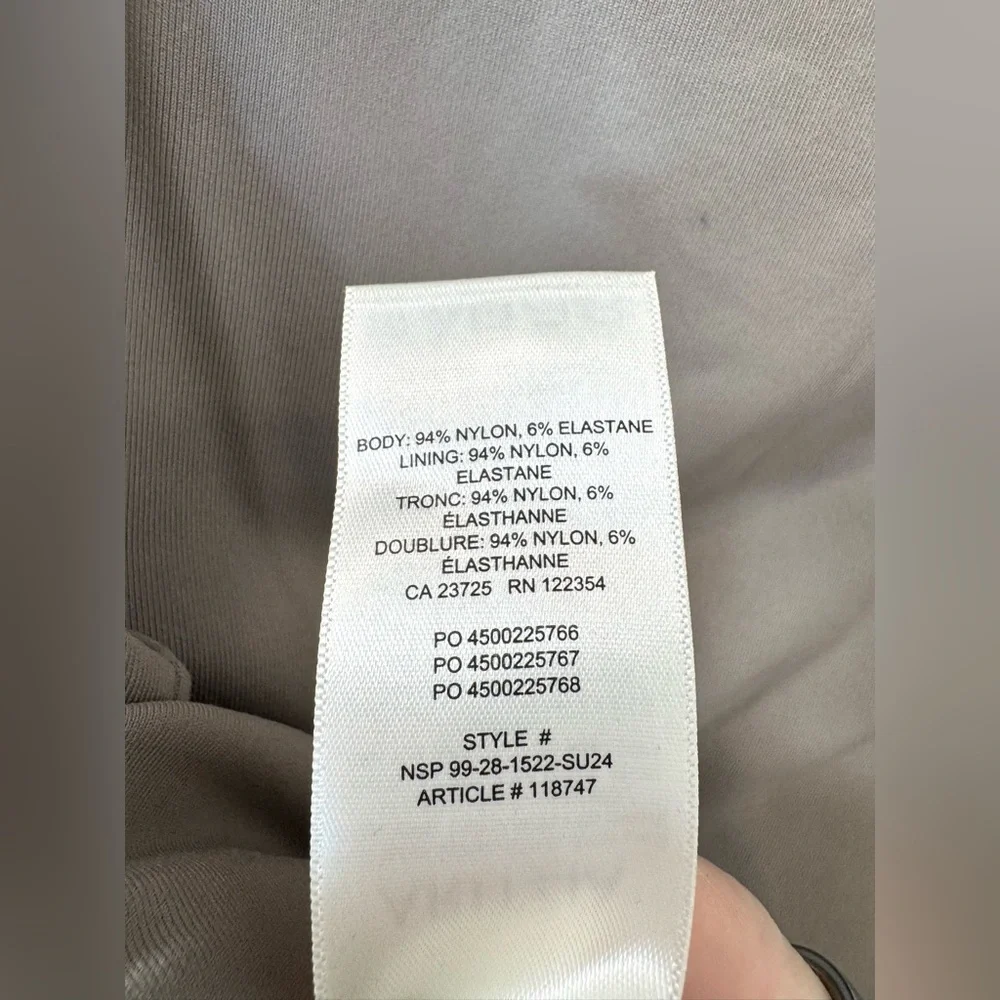 Aritzia Original Contour Crew Tank Bodysuit - Taupe Grey - Large - Picture 8 of 8